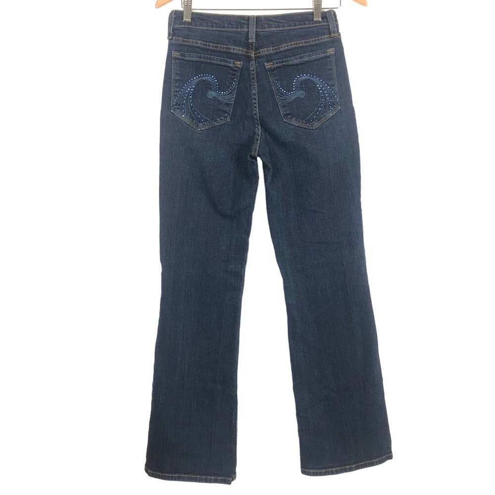 NYDJ Women's Bootcut Jeans 6 High Rise Dark Wash Stretch Denim Made in USA - Picture 7 of 11
